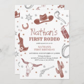 Eerste Rodeo Birthday Kaart (Voorkant / Achterkant)