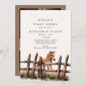 Eerste Rodeo Birthday Kaart (Voorkant / Achterkant)