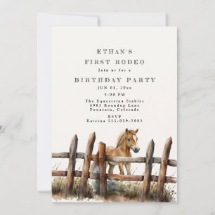 Eerste Rodeo Birthday Kaart