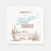 Eerste Rodeo Birthday Servet (Voorkant)
