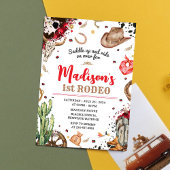 Eerste Rodeo Cowboy Feest Kaart