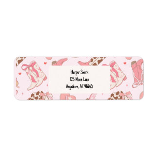 Eerste Rodeo Girls Retour Adreslabel Etiket