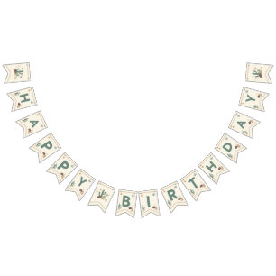 Eerste Rodeo Happy Birthday-banner Vlaggetjes