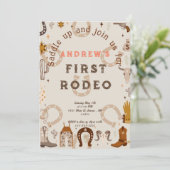 Eerste Rodeo Hoefijzer Patroon Land Kaart (Staand voorkant)