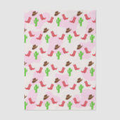 Eerste Rodeo Meisje 1e Verjaardag Tissuepapier (Voorkant)