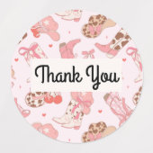 Eerste Rodeo Meisjes Bedankt Labels (Design 1)