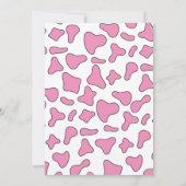 Eerste Rodeo Roze Western 1e Verjaardag Kaart (Achterkant)