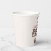 Eerste Rodeo Schattige Roze Gepersonaliseerde 1e V Papieren Bekers (Rechts)