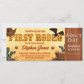 Eerste Rodeo Ticket Kaart (Voorkant)