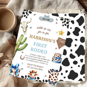 Eerste Rodeo Uitnodiging, Mijn 1e Rodeo Uitnodigin Kaart