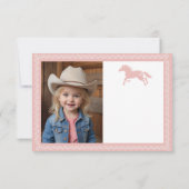 Eerste Rodeo Verjaardag Dank u kaart – Westerne Co (Achterkant)