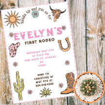Eerste Rodeo Western Cowboy Boho Verjaardag
