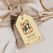 Eerste Rodeo Westerne Cowboy Verjaardag Dank u Cadeaulabel