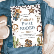 Eerste Rodeo Wild West Cowboy Verjaardag