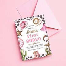 Eerste Rodeo Wild West Cowgirl verjaardag