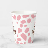 Eerste rodeo wild west roze meisje eerste verjaard papieren bekers (Links)