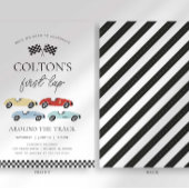 Eerste ronde rond de Track verjaardagsuitnodiging Kaart