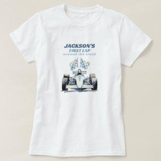 Eerste Ronde Rond Het Circuit Race Auto 1e Verjaar T-shirt