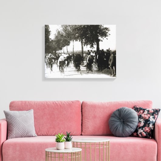 Eerste rondleiding van Frankrijk 1903 : begin van Canvas Afdruk (Insitu (Woonkamer))