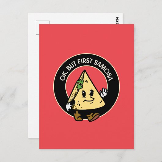 Eerste Samosa Briefkaart (Voorkant / Achterkant)