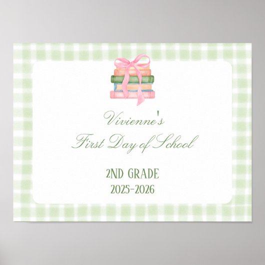 Eerste schoolbord poster (Voorkant)