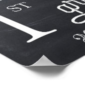 Eerste schooldag bord  poster (Hoek)