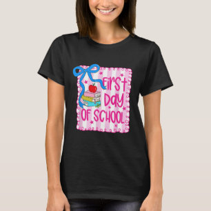Eerste schooldag Coquette meisjesachtig potlood Te T-shirt