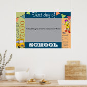 Eerste schooldag fotolijst Poster (Keuken)
