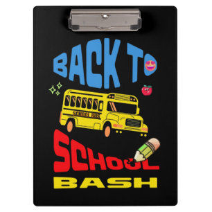 Eerste schooldag frisse start klembord