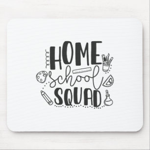 Eerste schooldag Homeschool-squad-onderwijzeres Muismat