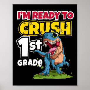 Eerste schooldag Ik ben klaar om 1e klas 2 te verp Poster