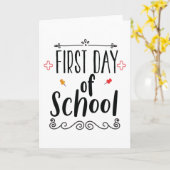 Eerste schooldag kaart (Gele Bloem)