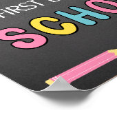 Eerste schooldag poster (Hoek)