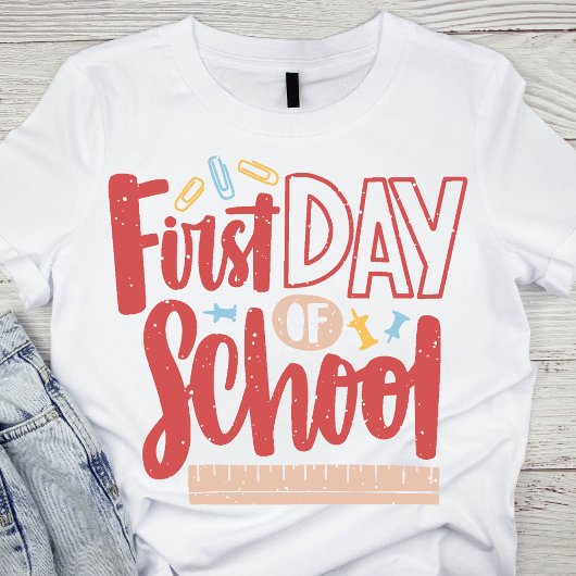 Eerste schooldag t-shirt