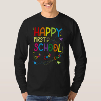 Eerste schooldag Terug naar school Leraar 1e  T-shirt