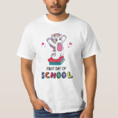 Eerste schooldag Unicorn T-shirt (Voorkant)