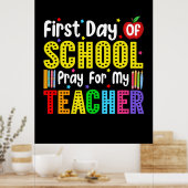 Eerste schooldag voor mijn leraar poster (Keuken)
