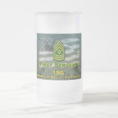 Eerste sergeant cadeau Frosted Mok (Center)