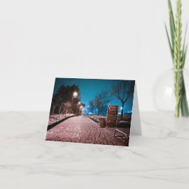 Eerste sneeuw bedankkaart