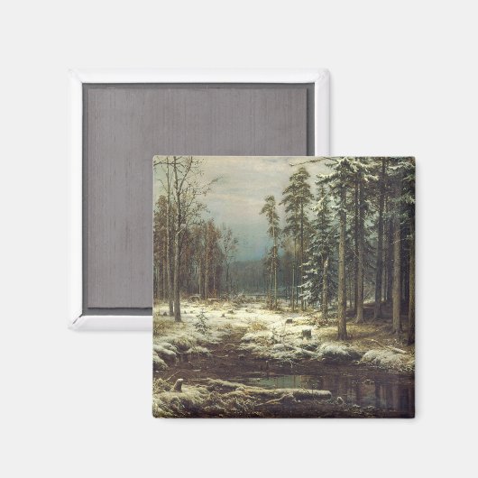 Eerste sneeuw magneet (Voorkant / Achterkant)