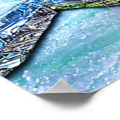 Eerste sneeuw op Canvas Print (Hoek)