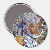 Eerste Sneeuw Winter Camouflage Decoratie Magneet (Voorkant / Achterkant)