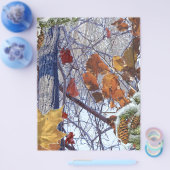 Eerste sneeuw winter camouflage print flyer (Enkel)