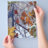 Eerste sneeuw winter camouflage print flyer (Hand)