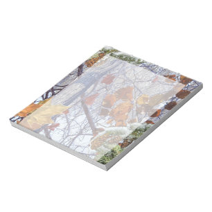 Eerste Sneeuw Winter Camouflage Stijl Notitieblok