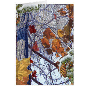 Eerste sneeuwwintercamouflage afdrukken