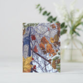 Eerste sneeuwwintercamouflage afdrukken briefkaart (Staand voorkant)