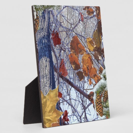 Eerste sneeuwwintercamouflage afdrukken fotoplaat (Zijkant)