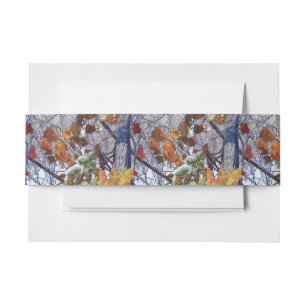 Eerste sneeuwwintercamouflage afdrukken uitnodigingen wikkel