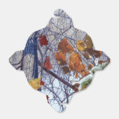 Eerste sneeuwwintercamouflage-decor bedankdoosjes (Uitgevouwen)